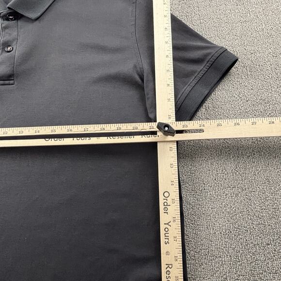 UNTUCKit Polo Shirt Adult Large Black Short Sleeve Casual Preppy Men's - Picture 11 of 14